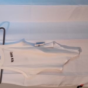 Logo bodysuit white/black